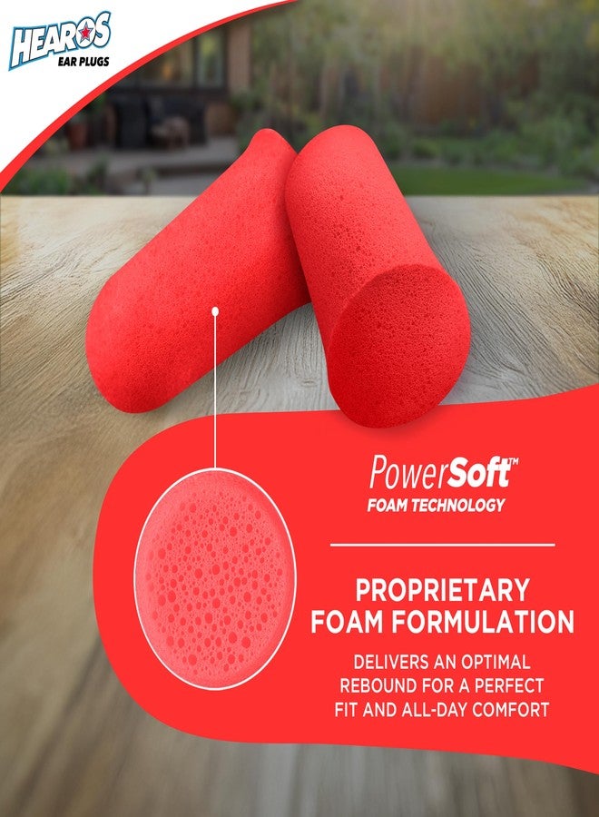 Hearos Radical Protection Foam Ear Plugs, Hearing Protection, NRR 33, 12 Pair, Orange (5801) - Image 2